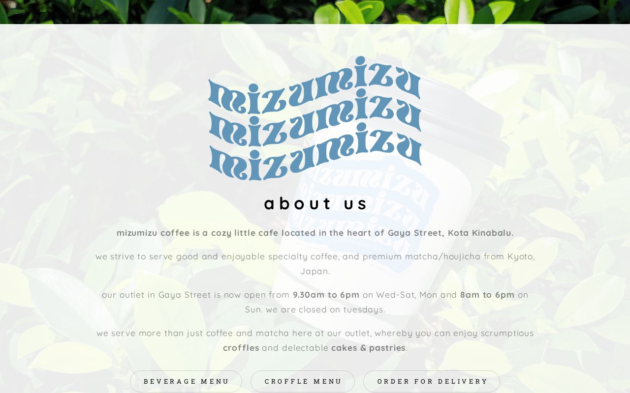 mizumizu coffee